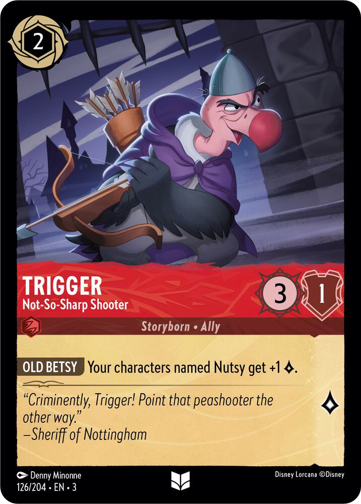 Trigger - Not-So-Sharp Shooter 126/204 card from Into the Inklands
