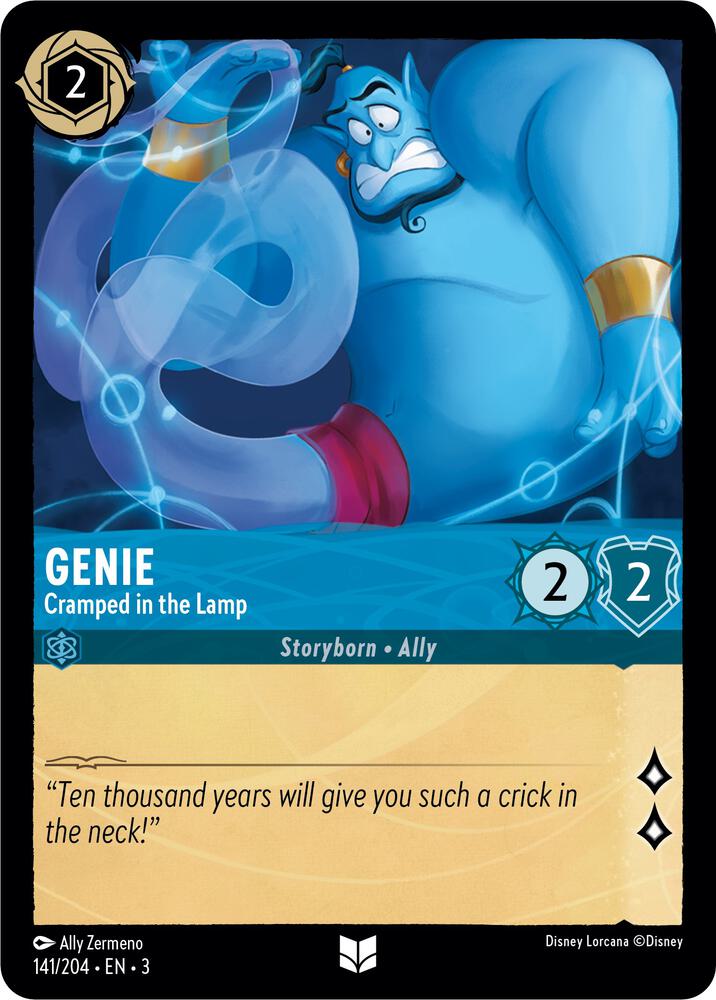 Genie - Cramped in the Lamp 141/204 card from Into the Inklands