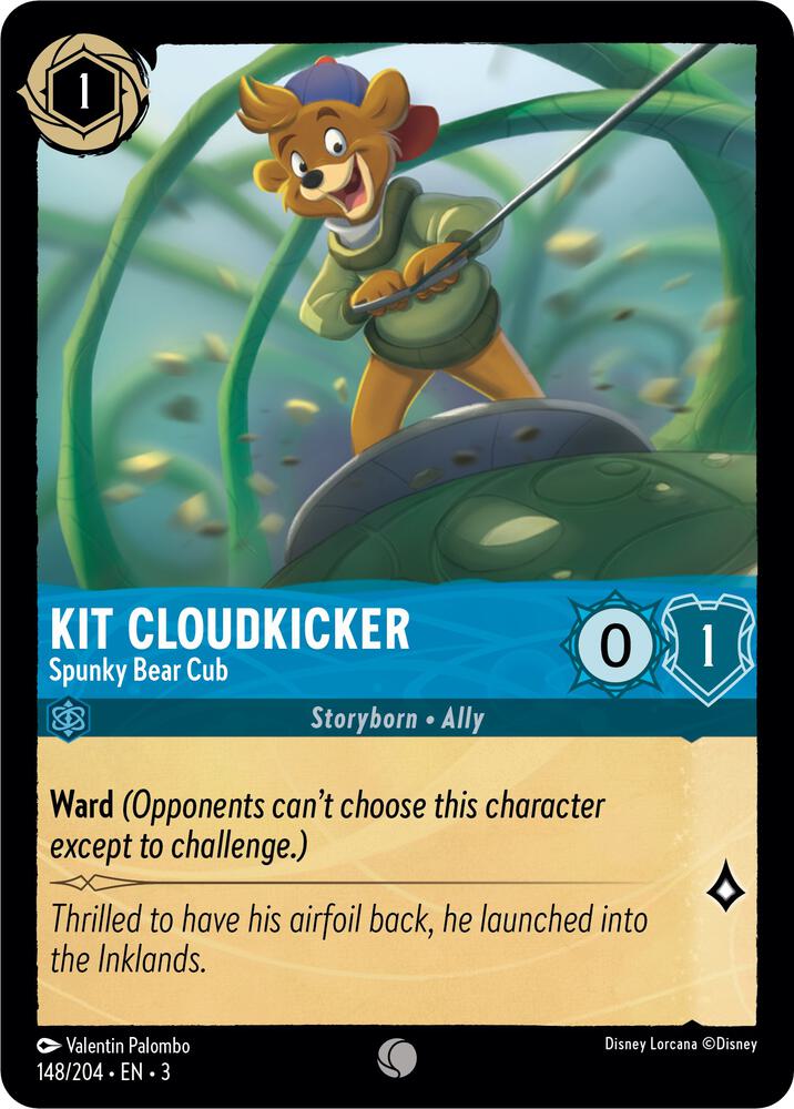 Kit Cloudkicker - Spunky Bear Cub 148/204 card from Into the Inklands
