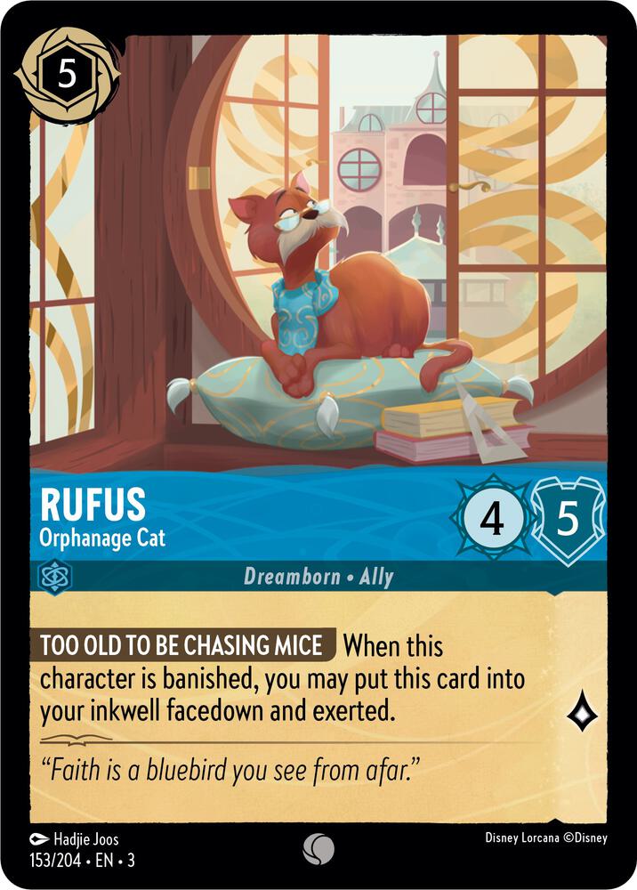 Rufus - Orphanage Cat 153/204 card from Into the Inklands