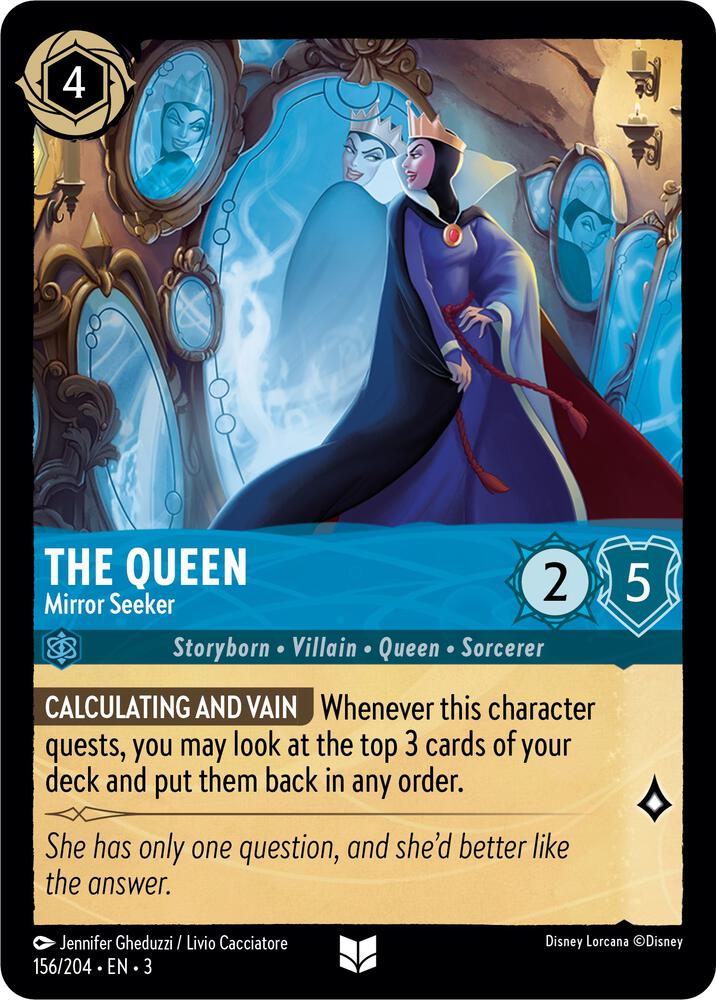 The Queen - Mirror Seeker 156/204 card from Into the Inklands