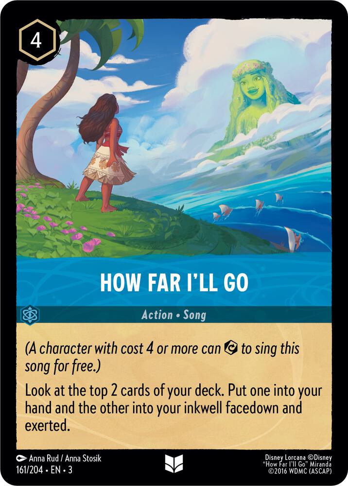 How Far I'll Go 161/204 card from Into the Inklands