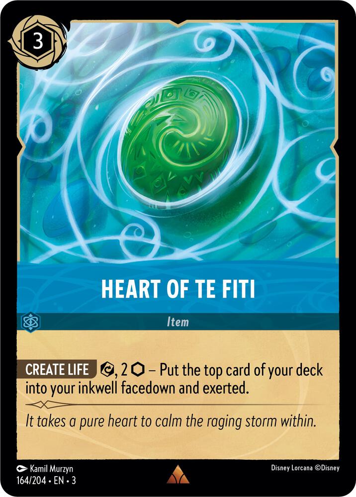 Heart of Te Fiti 164/204 card from Into the Inklands
