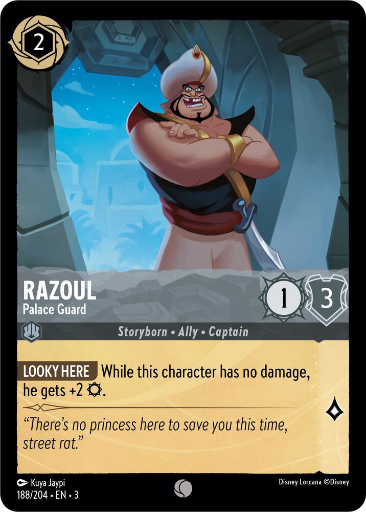 Razoul - Palace Guard 188/204 card from Into the Inklands