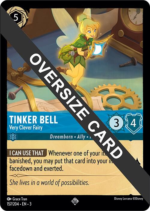 Tinker Bell - Very Clever Fairy (Oversized) 157/204 card from Into the Inklands