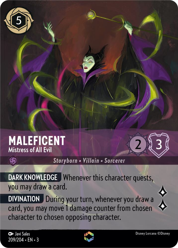 Maleficent - Mistress of All Evil (Enchanted) 209/204 card from Into the Inklands