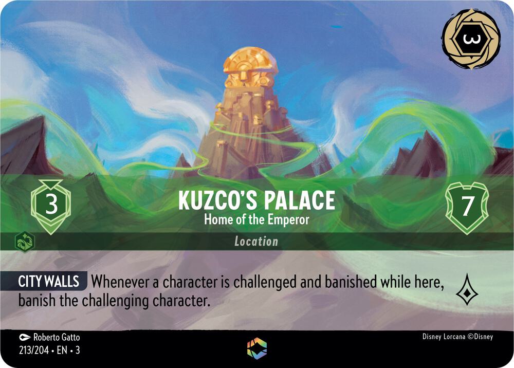 Kuzco's Palace - Home of the Emperor (Enchanted) 213/204 card from Into the Inklands