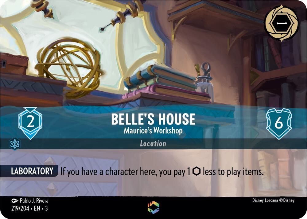 Belle's House - Maurice's Workshop (Enchanted) 219/204 card from Into the Inklands