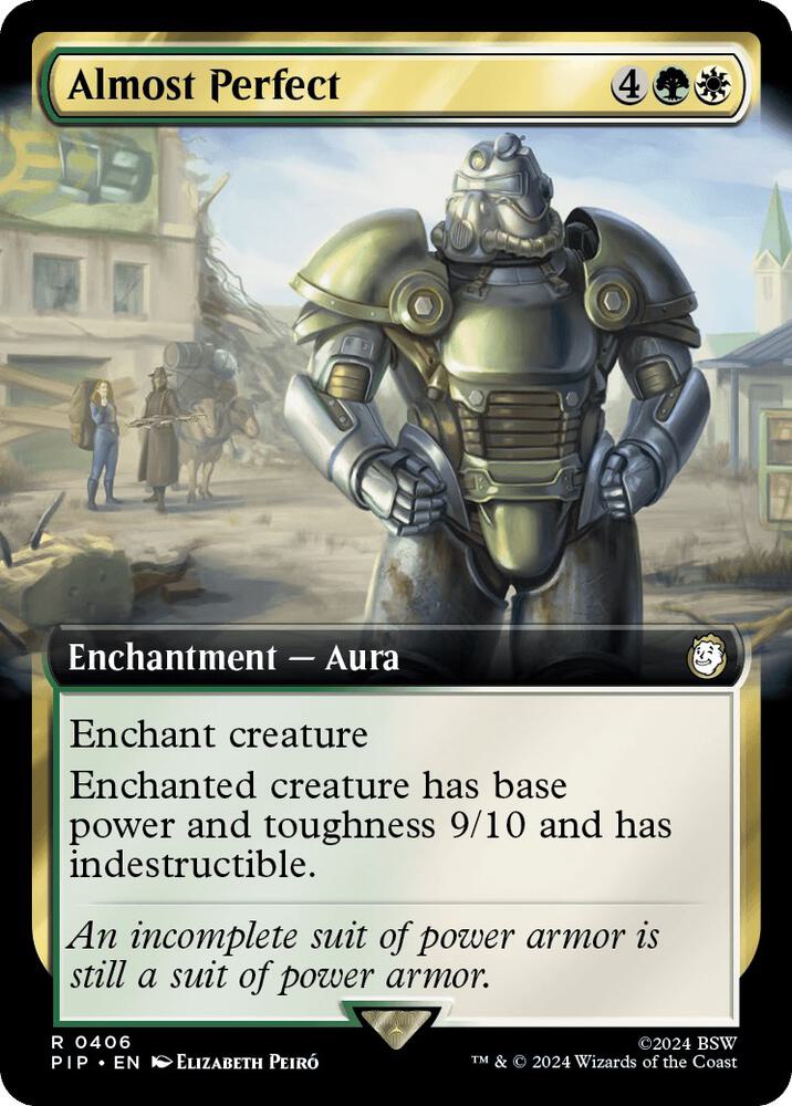 Almost Perfect (Extended Art) 406 card from Universes Beyond: Fallout
