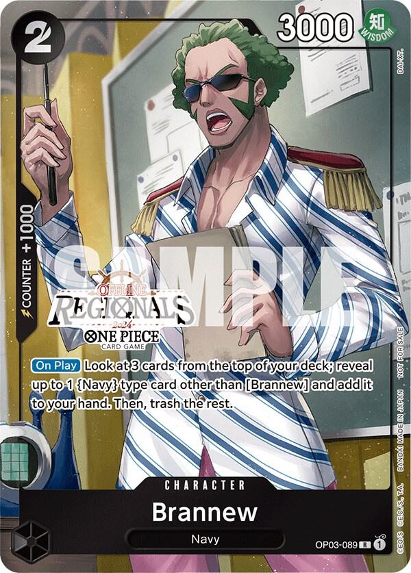 Brannew (Offline Regional 2024) [Participant] OP03-089 card from One Piece Promotion Cards