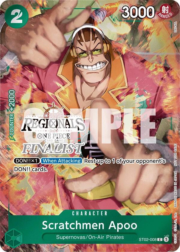 Scratchmen Apoo (Online Regional 2024) [Finalist] ST02-008 card from One Piece Promotion Cards