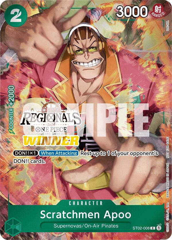 Scratchmen Apoo (Online Regional 2024) [Winner] ST02-008 card from One Piece Promotion Cards