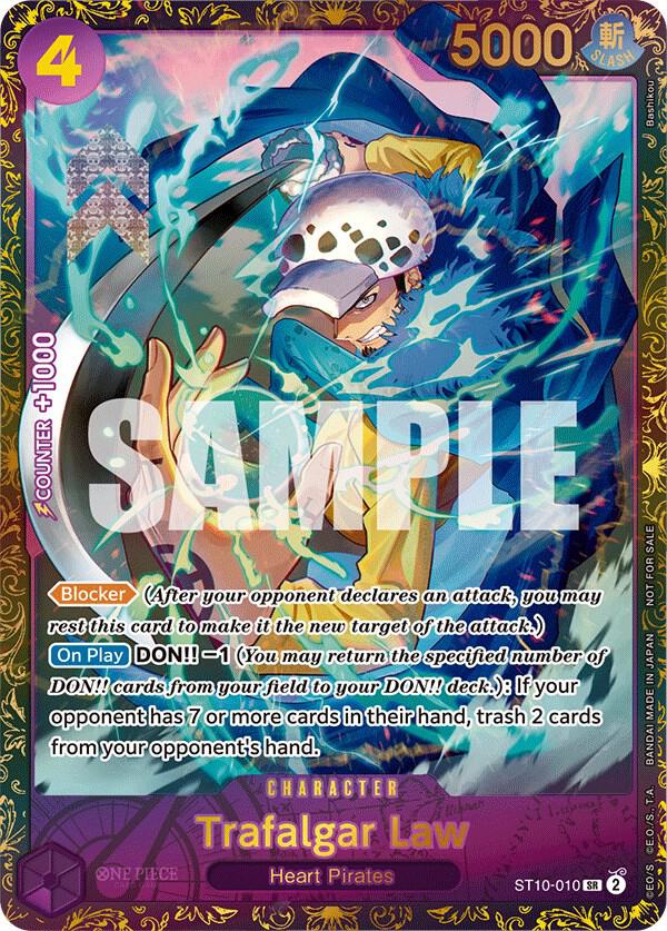 Trafalgar Law ST10-010 card from One Piece Promotion Cards