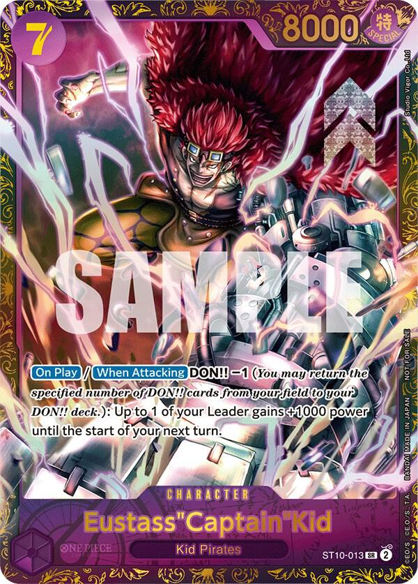 Eustass"Captain"Kid ST10-013 card from One Piece Promotion Cards