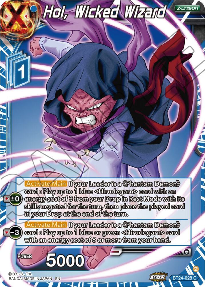 Hoi, Wicked Wizard BT24-028 card from Beyond Generations
