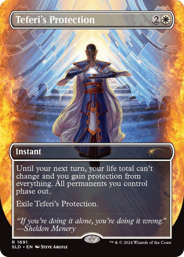 Teferi's Protection 1691 card from Secret Lair Drop Series