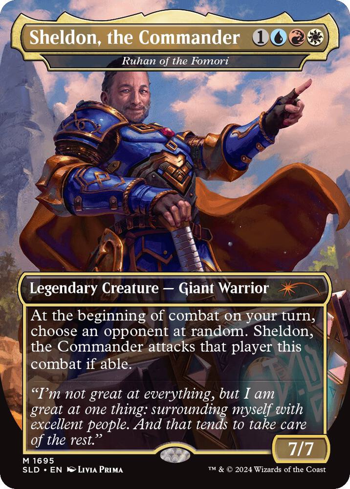 Sheldon, the Commander - Ruhan of the Fomori 1695 card from Secret Lair Drop Series