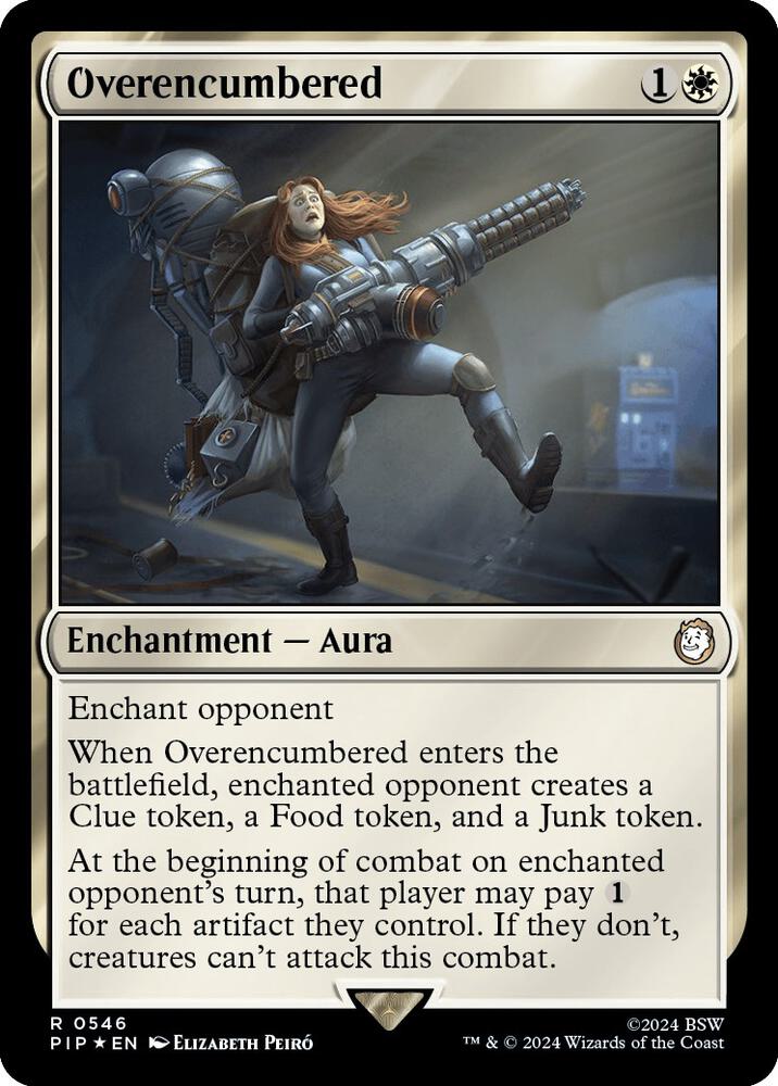 Overencumbered (Surge Foil) 546 card from Universes Beyond: Fallout