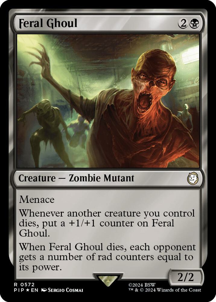 Feral Ghoul (Surge Foil) 572 card from Universes Beyond: Fallout