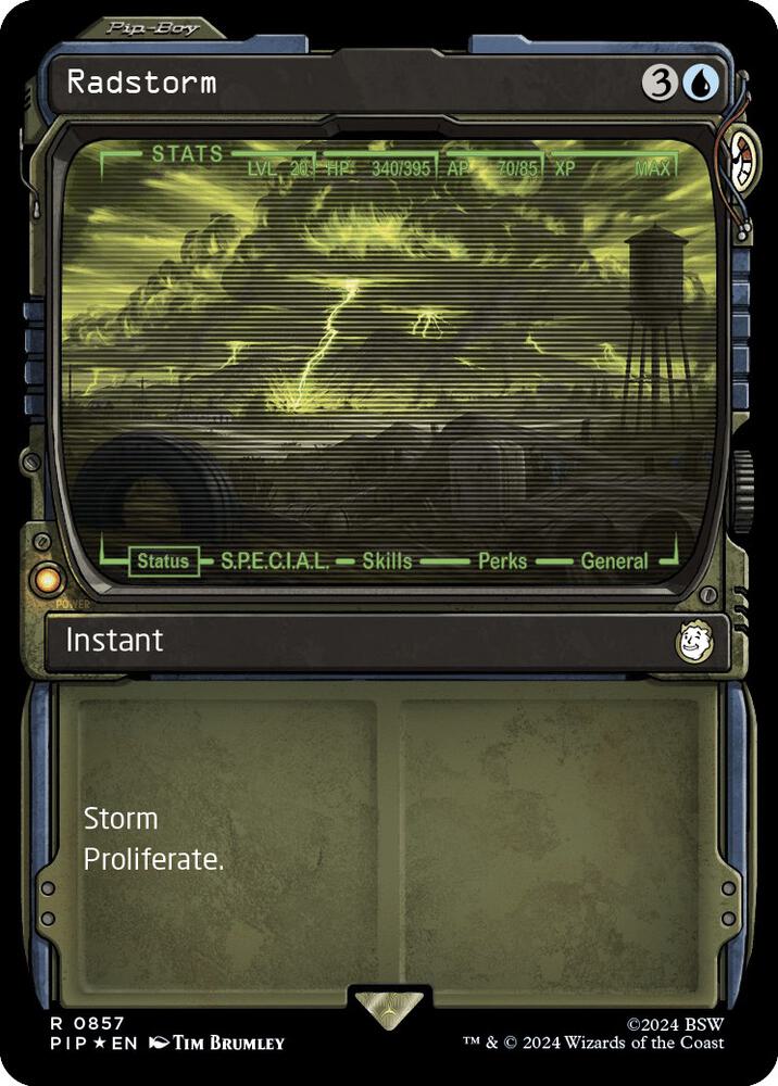 Radstorm (Showcase) (Surge Foil) 857 card from Universes Beyond: Fallout