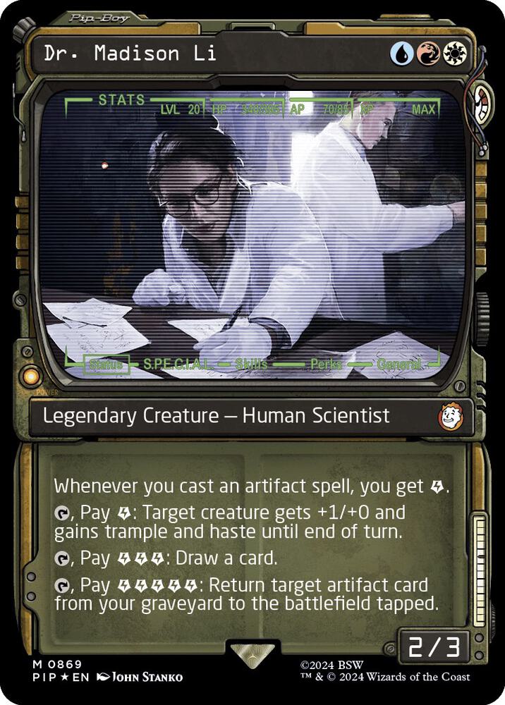 Dr. Madison Li (Showcase) (Surge Foil) 869 card from Universes Beyond: Fallout