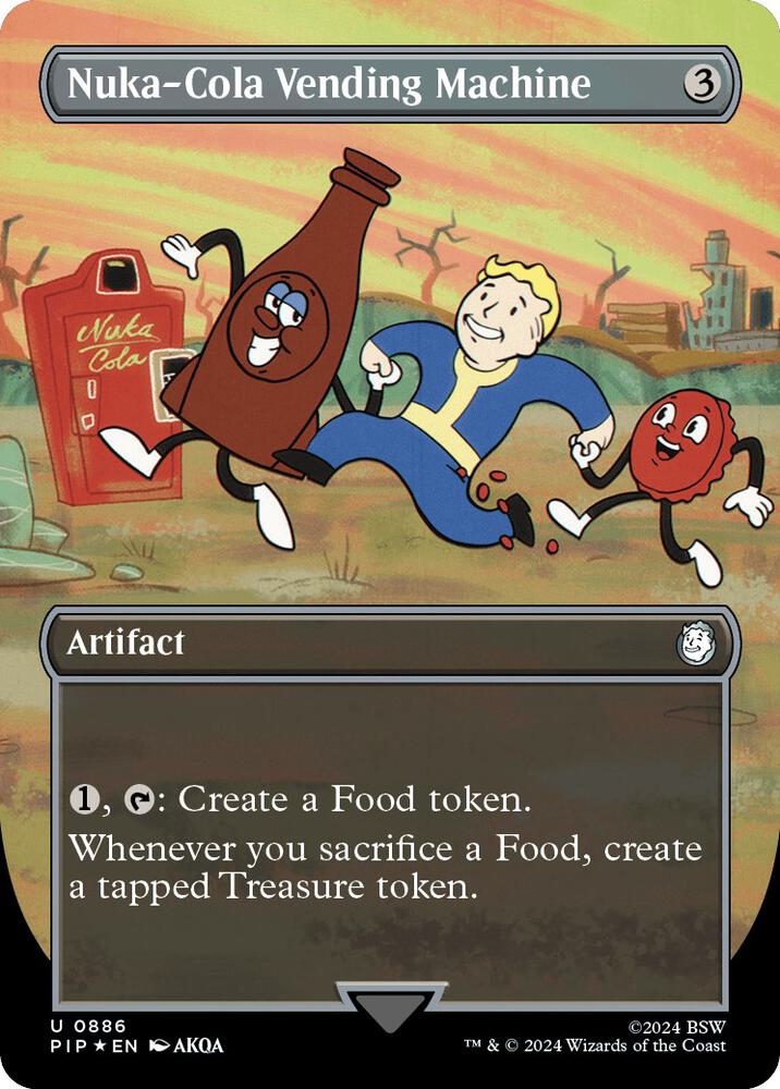 Nuka-Cola Vending Machine (Borderless) (Surge Foil) 886 card from Universes Beyond: Fallout