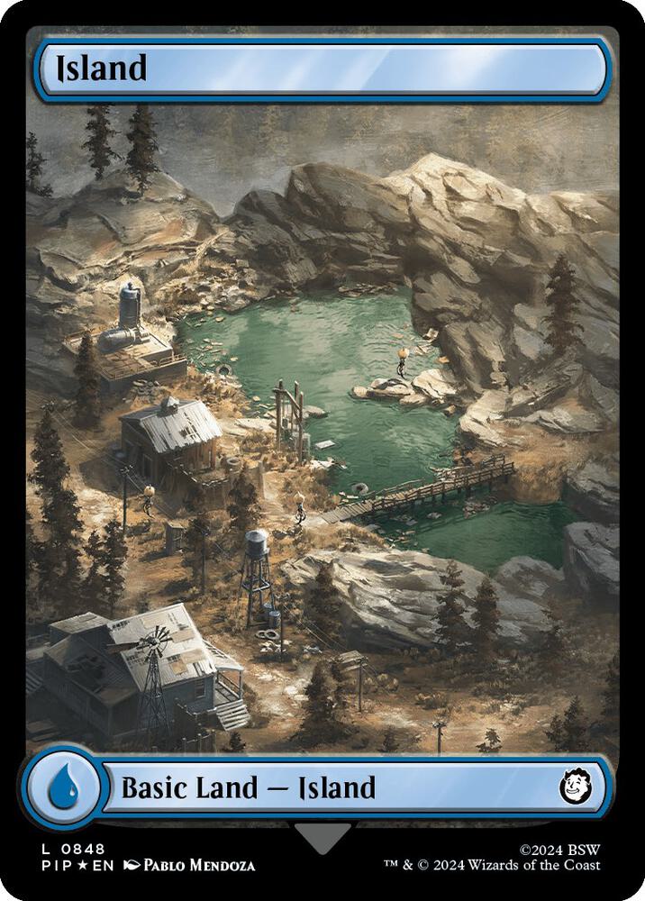 Island (Surge Foil) 848 card from Universes Beyond: Fallout