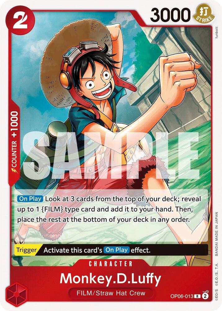 Monkey.D.Luffy OP06-013 card from Wings of the Captain