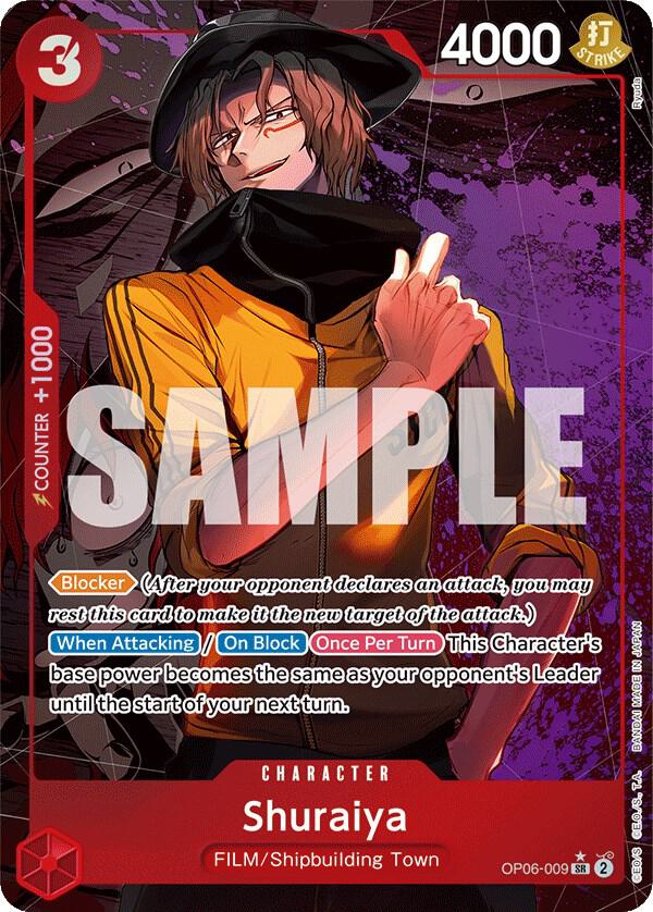 Shuraiya (Alternate Art) OP06-009 card from Wings of the Captain