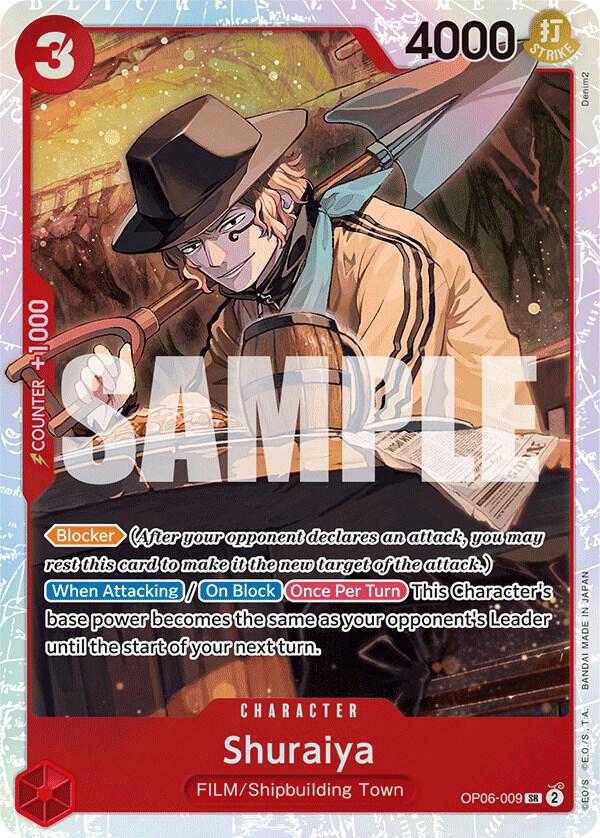 Shuraiya OP06-009 card from Wings of the Captain