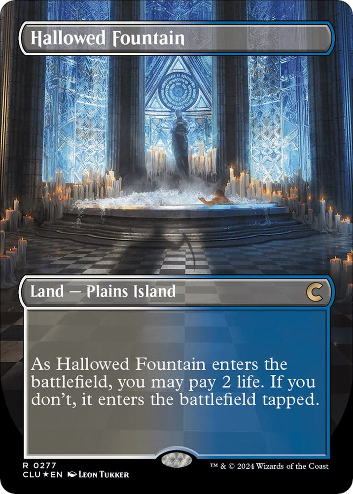 Hallowed Fountain (Borderless) 277 card from Ravnica: Clue Edition