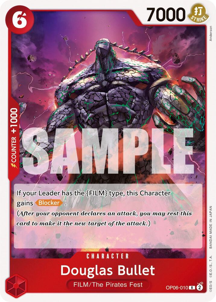 Douglas Bullet OP06-010 card from Wings of the Captain