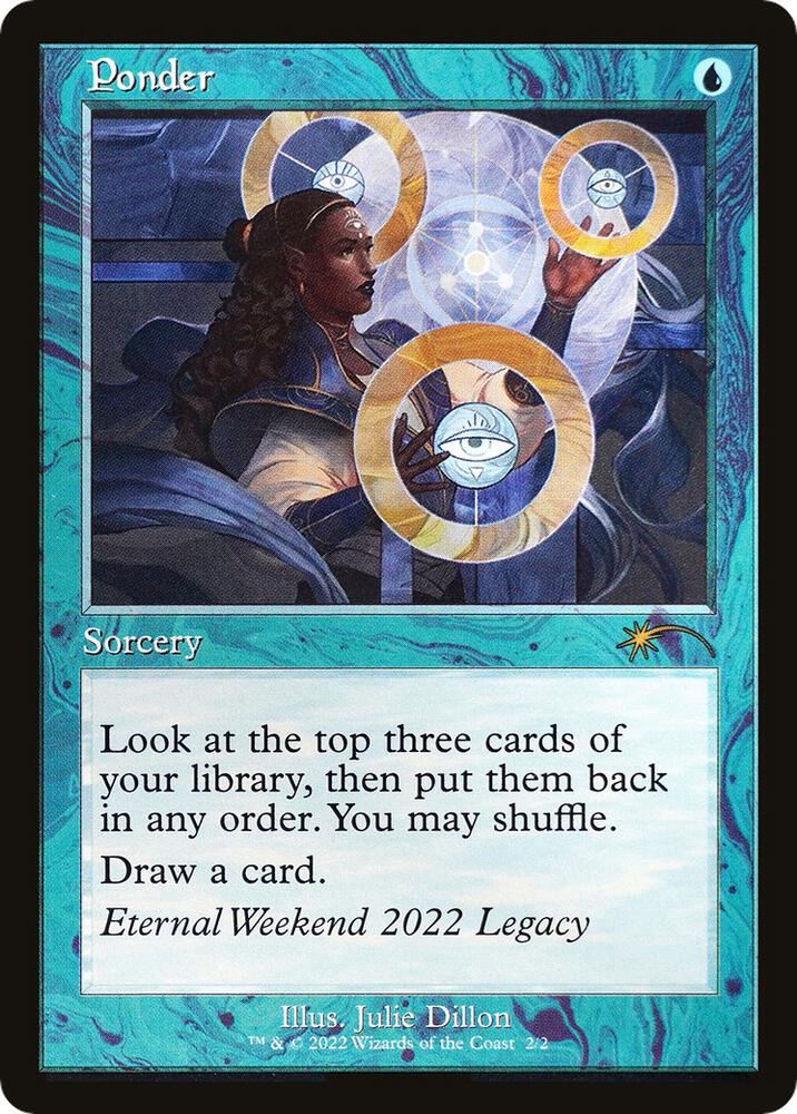 Ponder (Eternal Weekend 2022 Promo) 2 card from Unique and Miscellaneous Promos