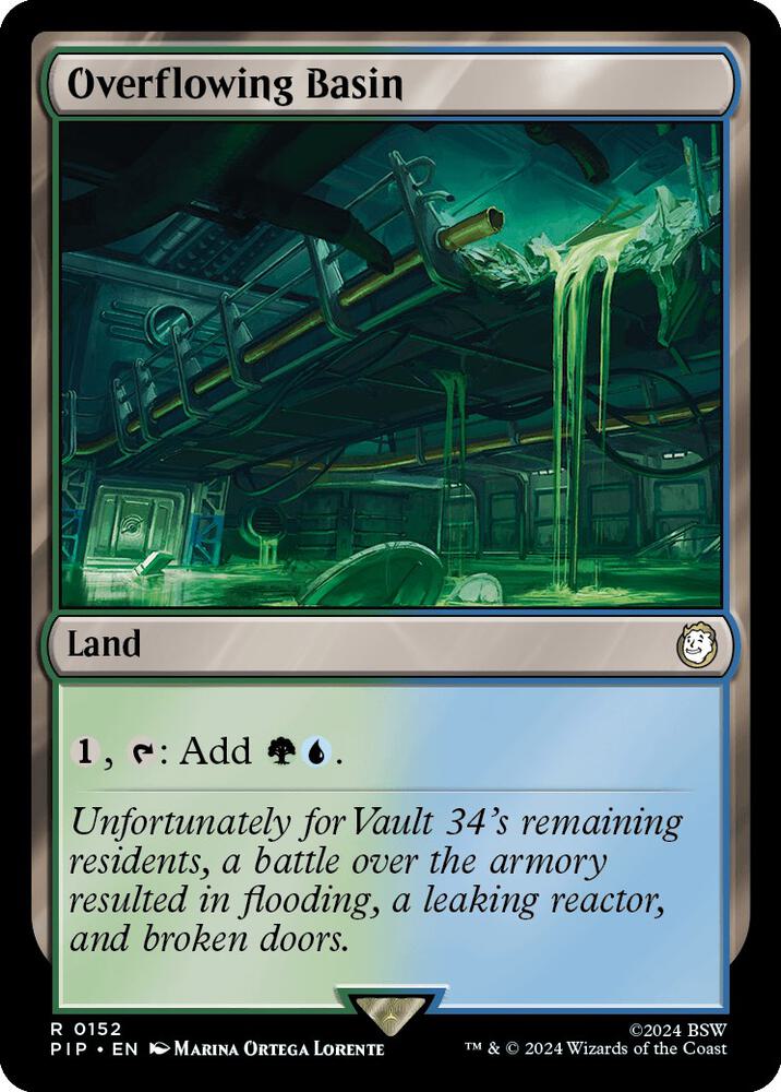 Overflowing Basin 152 card from Universes Beyond: Fallout