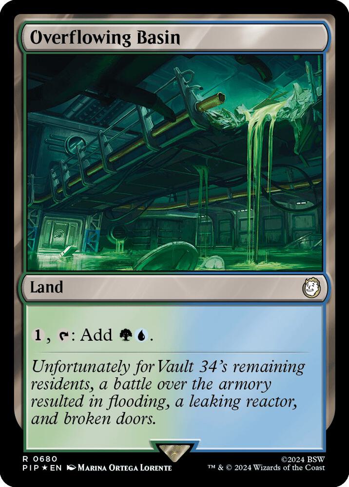 Overflowing Basin (Surge Foil) 680 card from Universes Beyond: Fallout