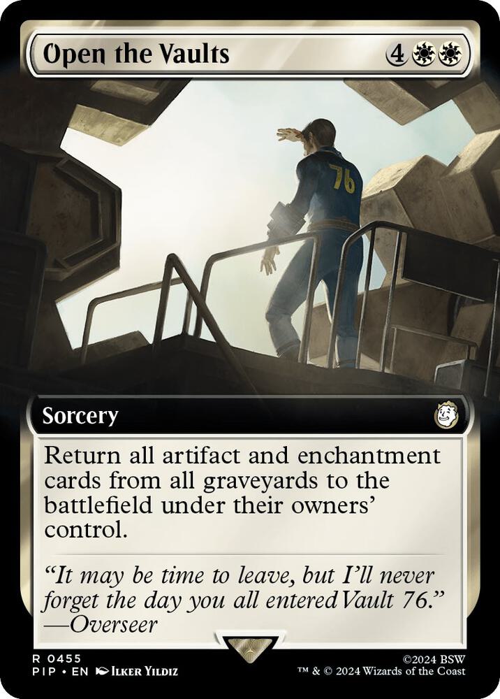 Open the Vaults (Extended Art) 455 card from Universes Beyond: Fallout
