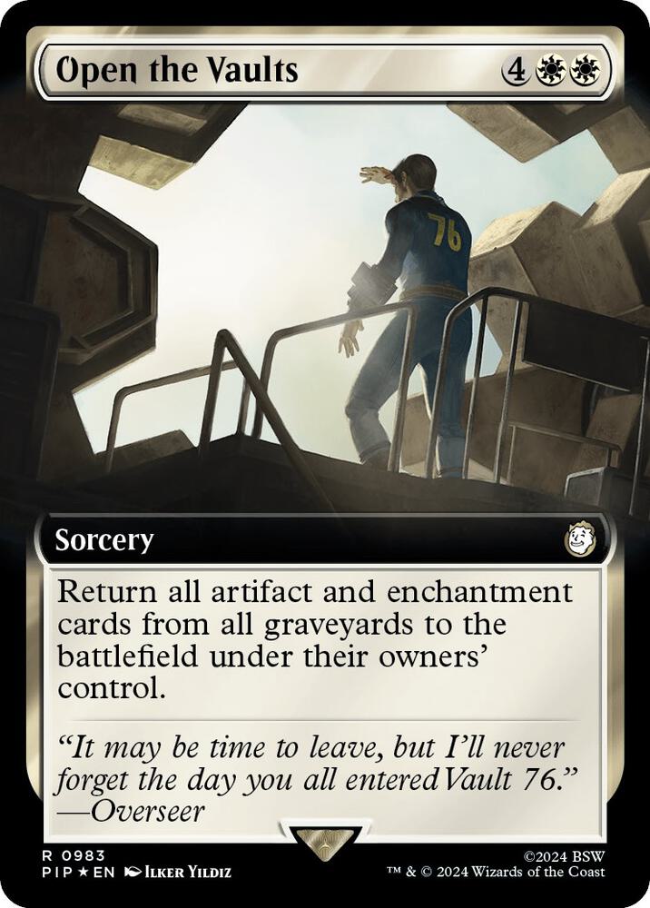 Open the Vaults (Extended Art) (Surge Foil) 983 card from Universes Beyond: Fallout