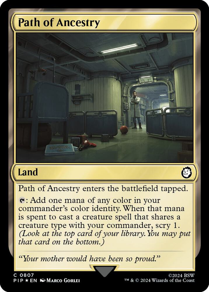 Path of Ancestry (Surge Foil) 807 card from Universes Beyond: Fallout