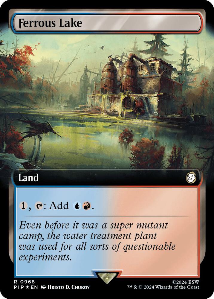 Ferrous Lake (Extended Art) (Surge Foil) 968 card from Universes Beyond: Fallout