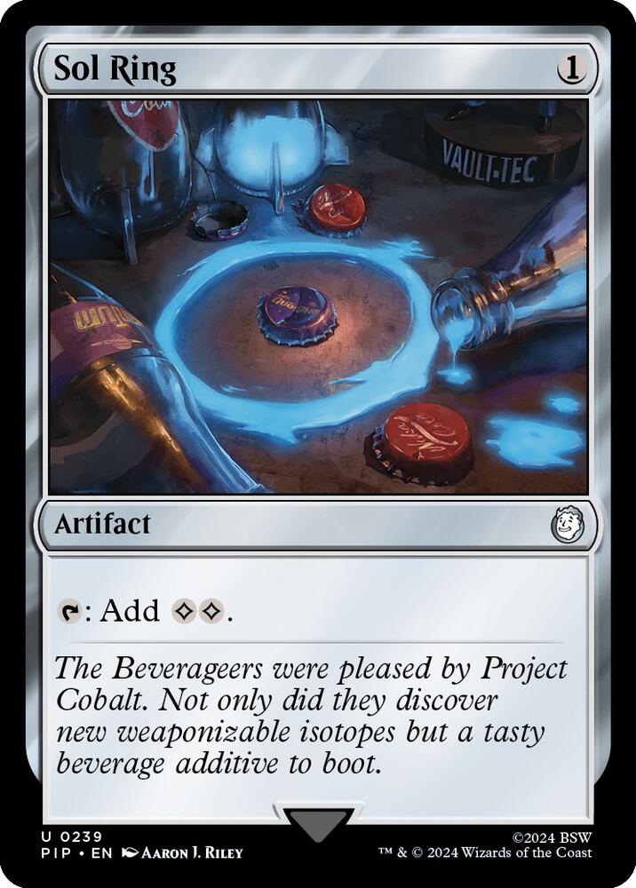 Sol Ring 239 card from Universes Beyond: Fallout