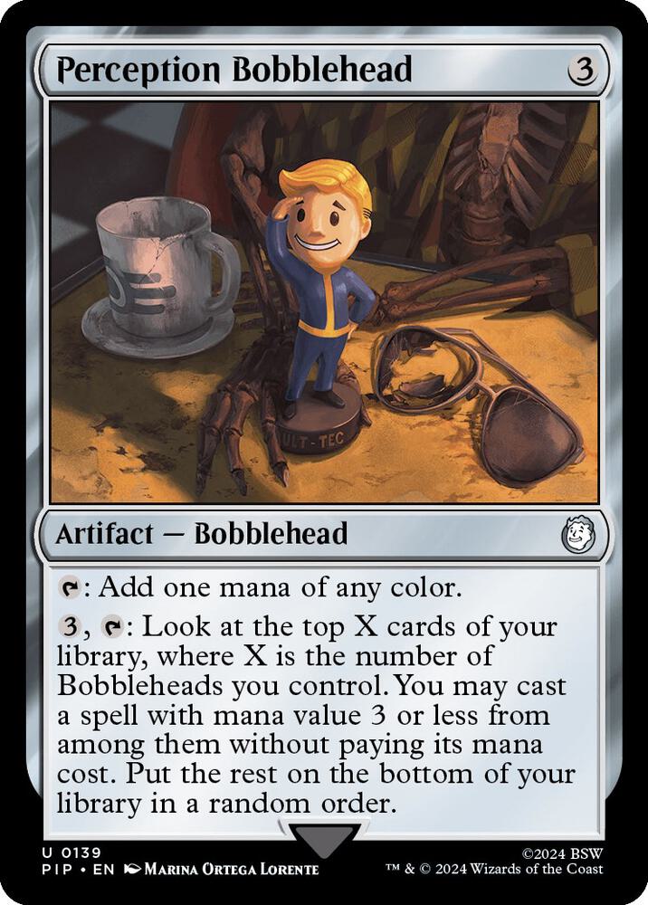 Perception Bobblehead 139 card from Universes Beyond: Fallout