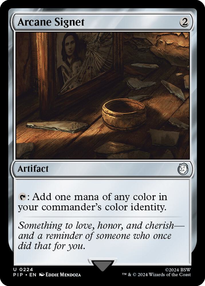 Arcane Signet 224 card from Universes Beyond: Fallout