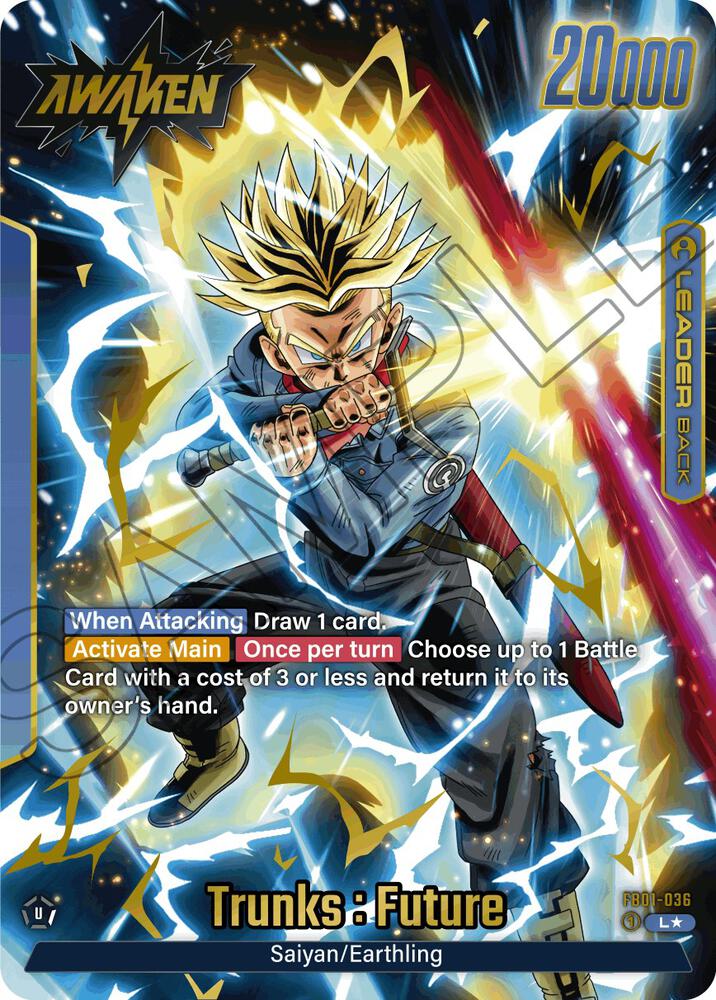Trunks : Future (Alternate Art) FB01-036 card from Awakened Pulse