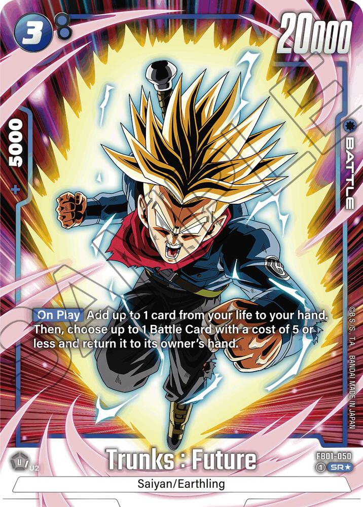 Trunks : Future (Alternate Art) FB01-050 card from Awakened Pulse