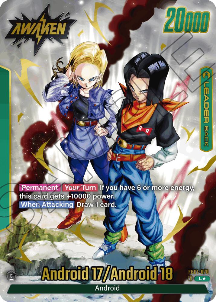 Android 17 (Alternate Art) FB01-070 card from Awakened Pulse