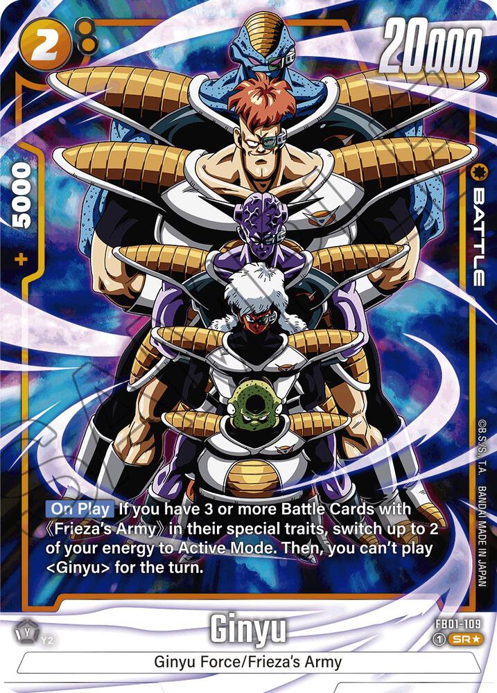 Ginyu (Alternate Art) FB01-109 card from Awakened Pulse