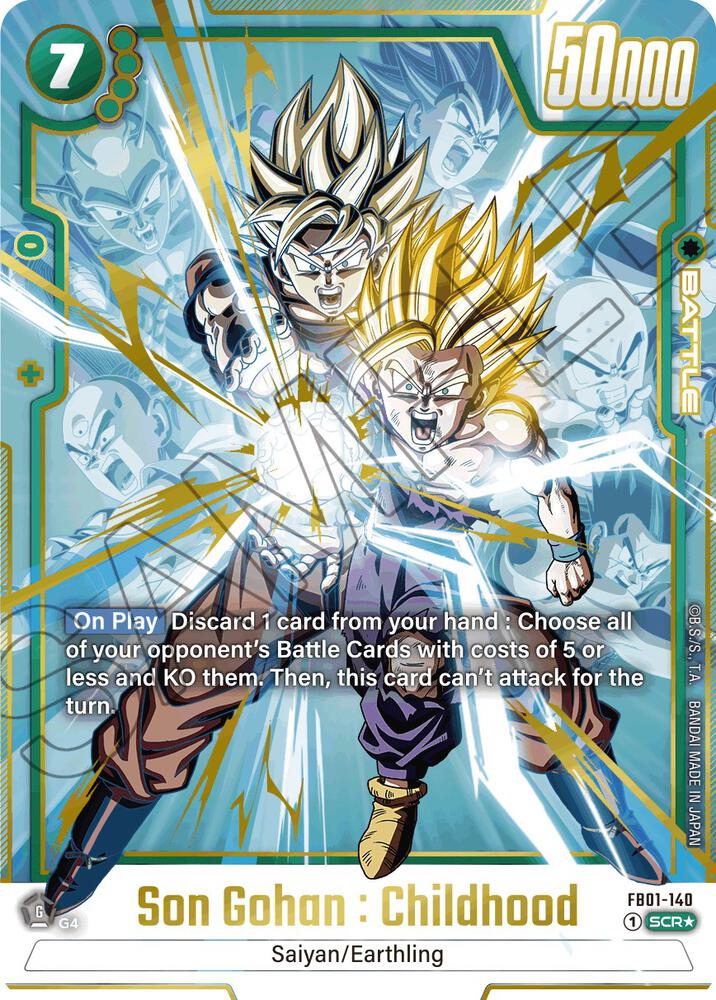 Son Gohan : Childhood (Alternate Art) FB01-140 card from Awakened Pulse