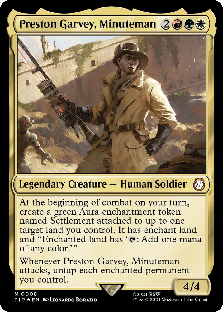 Preston Garvey, Minuteman 8 card from Universes Beyond: Fallout