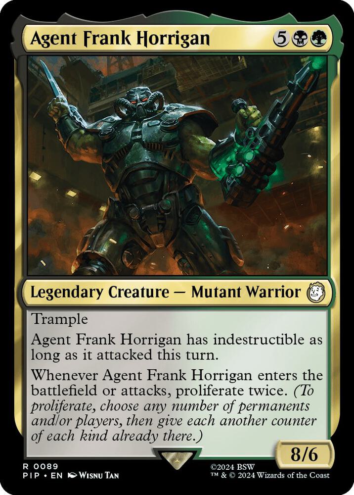 Agent Frank Horrigan 89 card from Universes Beyond: Fallout