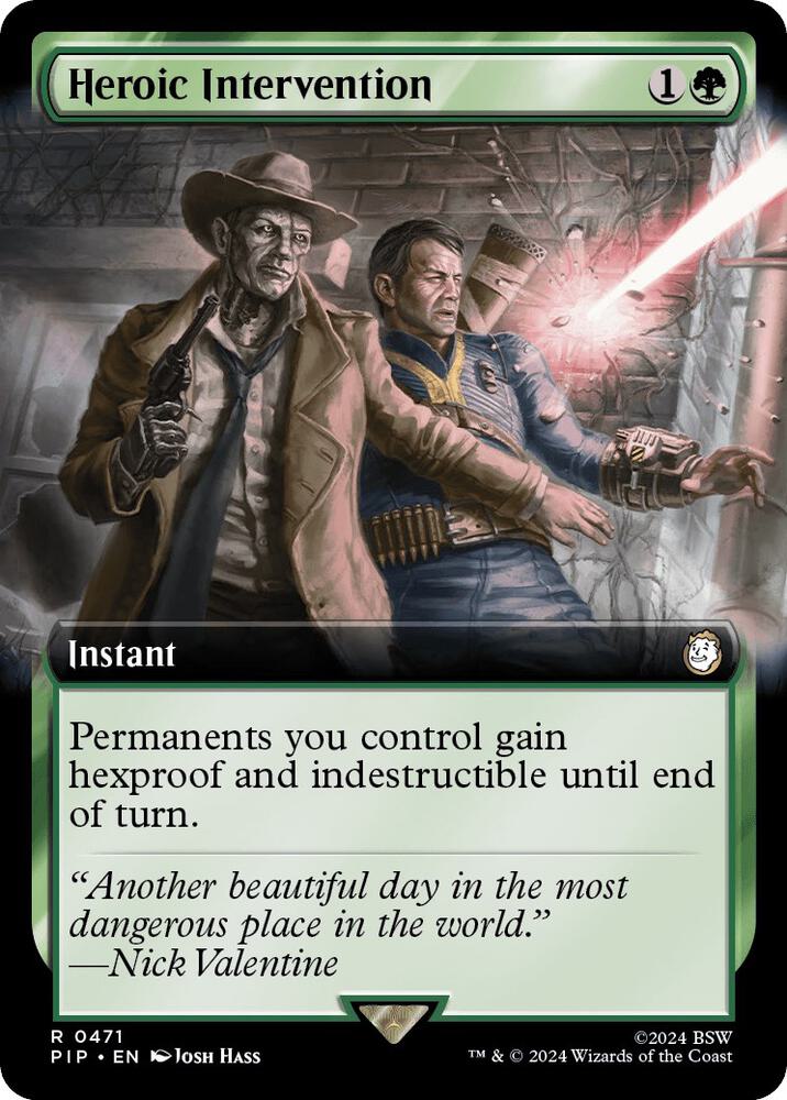 Heroic Intervention (Extended Art) 471 card from Universes Beyond: Fallout